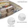 Mevagissey Cornwall Square Pillowcase Polyester Linen Velvet Creative Zip Decorative Throw Pillow Case Sofa Cushion Cover