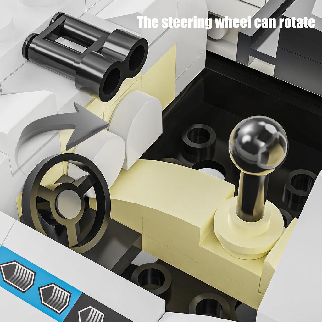 Non-Toxic 332Pcs Building Blocks Toy Sports Car Model Cars Assembly Brick Sets Educational Toys Desktop Decoration Christmas Birthday Gift