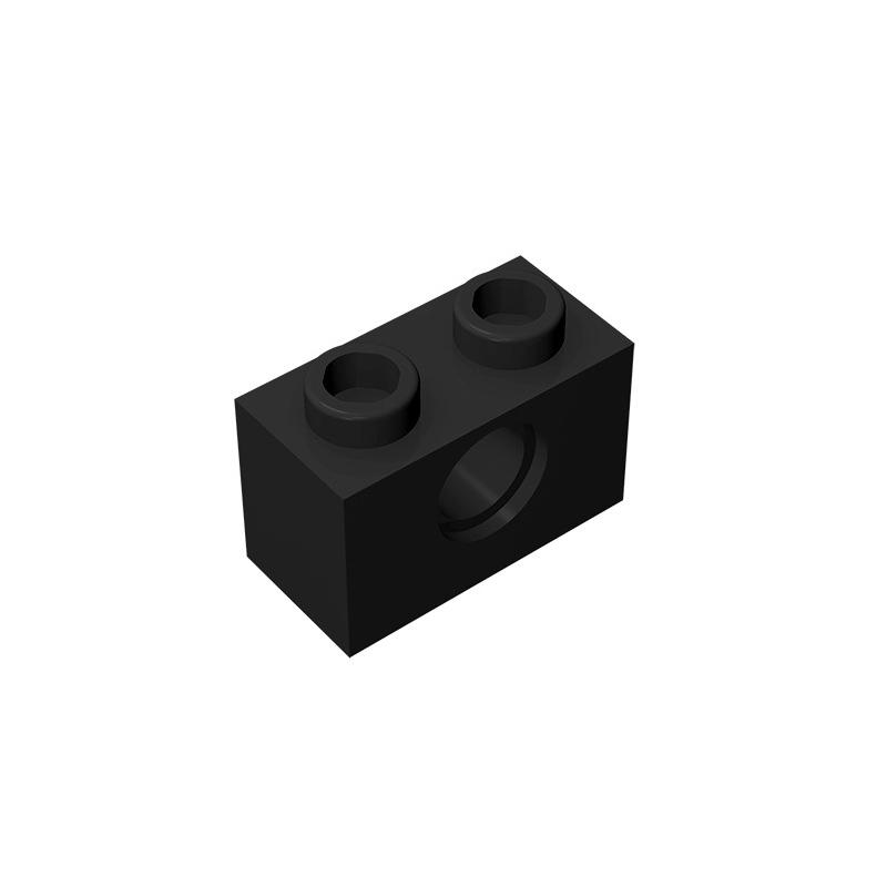 30PCS MOC Building Block Parts Bricks Compatible with 3700 1x2 Perforated DIY Educational Creative Children's Toys