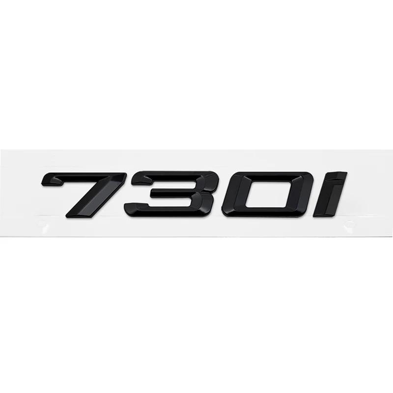 ABS Car Rear Trunk Letters Logo Badge Emblem Sticker For BMW 7 Series 730i 740i 745i 750i 760i E38 E65 E66 F01 F02 G11 G12