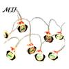 Creative Layout Holiday Props LED Christmas String Lights, Santa Claus/Snowman/Tree/Candy Cane Light, Decorative Cartoon Winter Seasonal Room