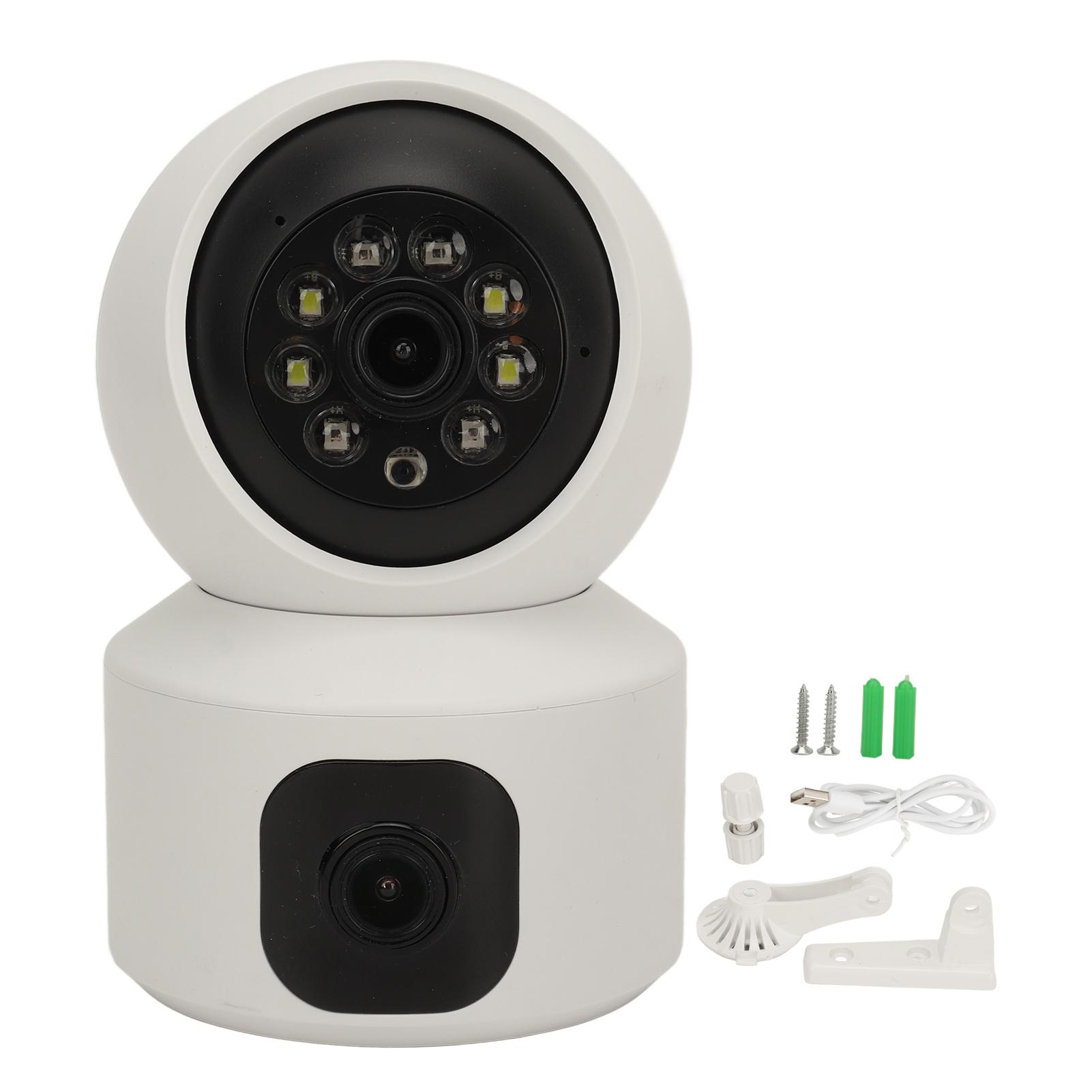 

1080P Dual Lens Security Camera Intelligent WIFI Night Vision 2 Way Talk Motion Detection Automatic