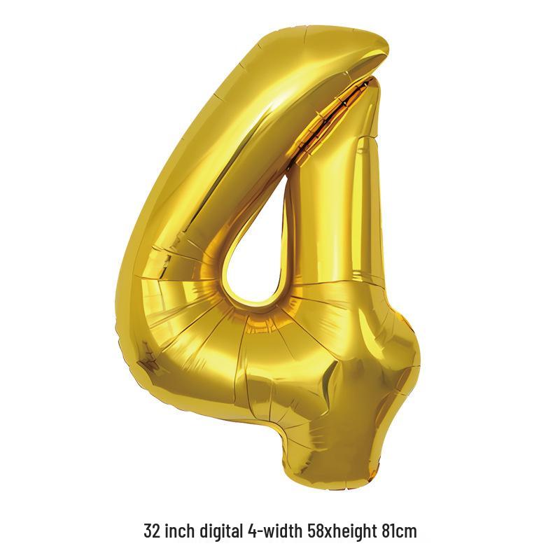 32-Inch White Number '40' Birthday Balloon, Aluminum Foil Party Decoration Prop