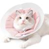 Adjustable Cat Elizabeth Circle Double-layer PVC Kitten Neck Cone Soft Pet Cone Collar  Recovery