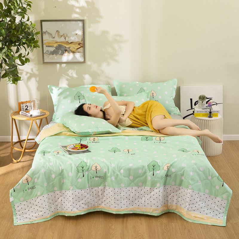 Summer Cool Air Conditioning Thin Blankets Student Dormitory Spring and Autumn Summer Bedding Machine Washable