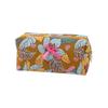 Quilted Cosmetic Bag with Floral Print Large Capacity Makeup Organizer Travel Toiletry Storage Pouch for Women