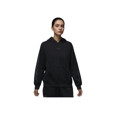 Brooklyn Fleece Letter Print Hooded Fashion Comfortable Long Sleeve Sweatshirt Women Sweatshirt Black FV7171-010