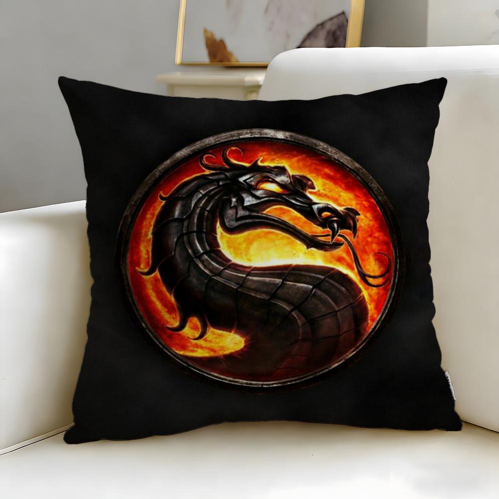 classic game Mortal Kombat Cushion Cover Soft & Easy-Wash Pillow Case – Versatile for Couch, Bed, Travel and Office