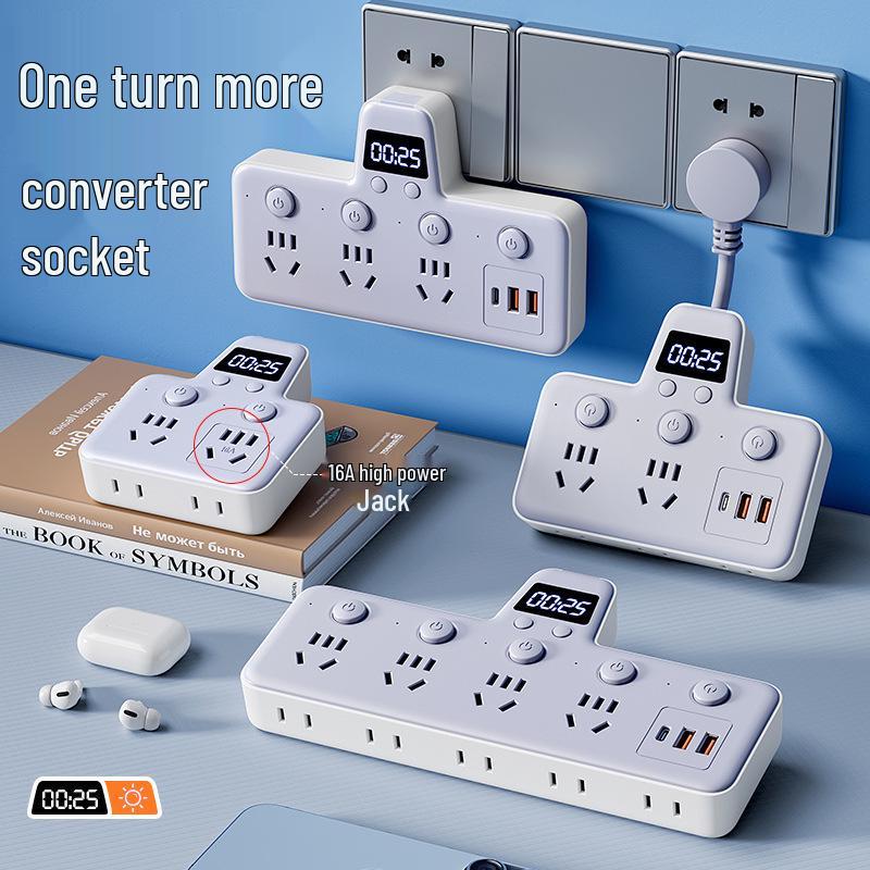 USB Wireless Konverter & Multifunktionale Steckdosenleiste mit unabhängigem Zeitschalter