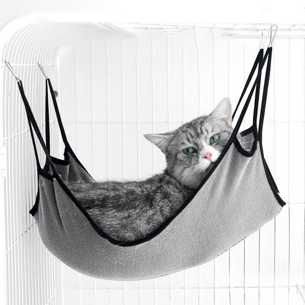 Cool Hammock Summer for Cat with Hook for Dogs Kitten Ferrets Puppies Rabbits Summer Hanging Bed Breathable Cloth