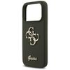 Guess Silikon Big 4G Script Hülle für iPhone 17 Pro Max Khaki