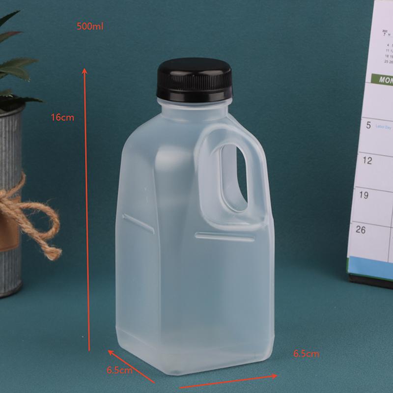 320/500Ml Clear Kids Water Bottle Empty Plastic Juice Bottle Pet Milk Beverage Bottle With Lid Camping Hiking Drinking Container