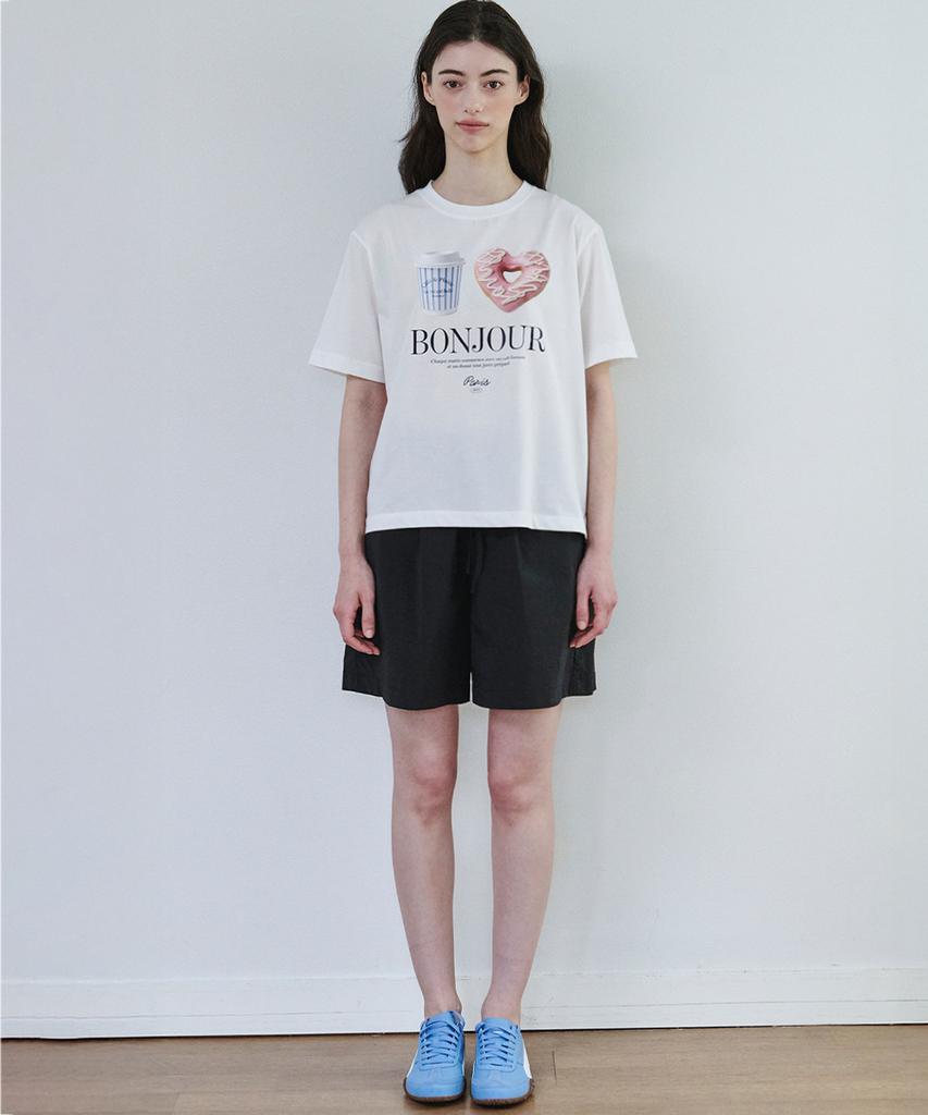 MALOUPE 5218 Amor Graphic T-Shirt (White)