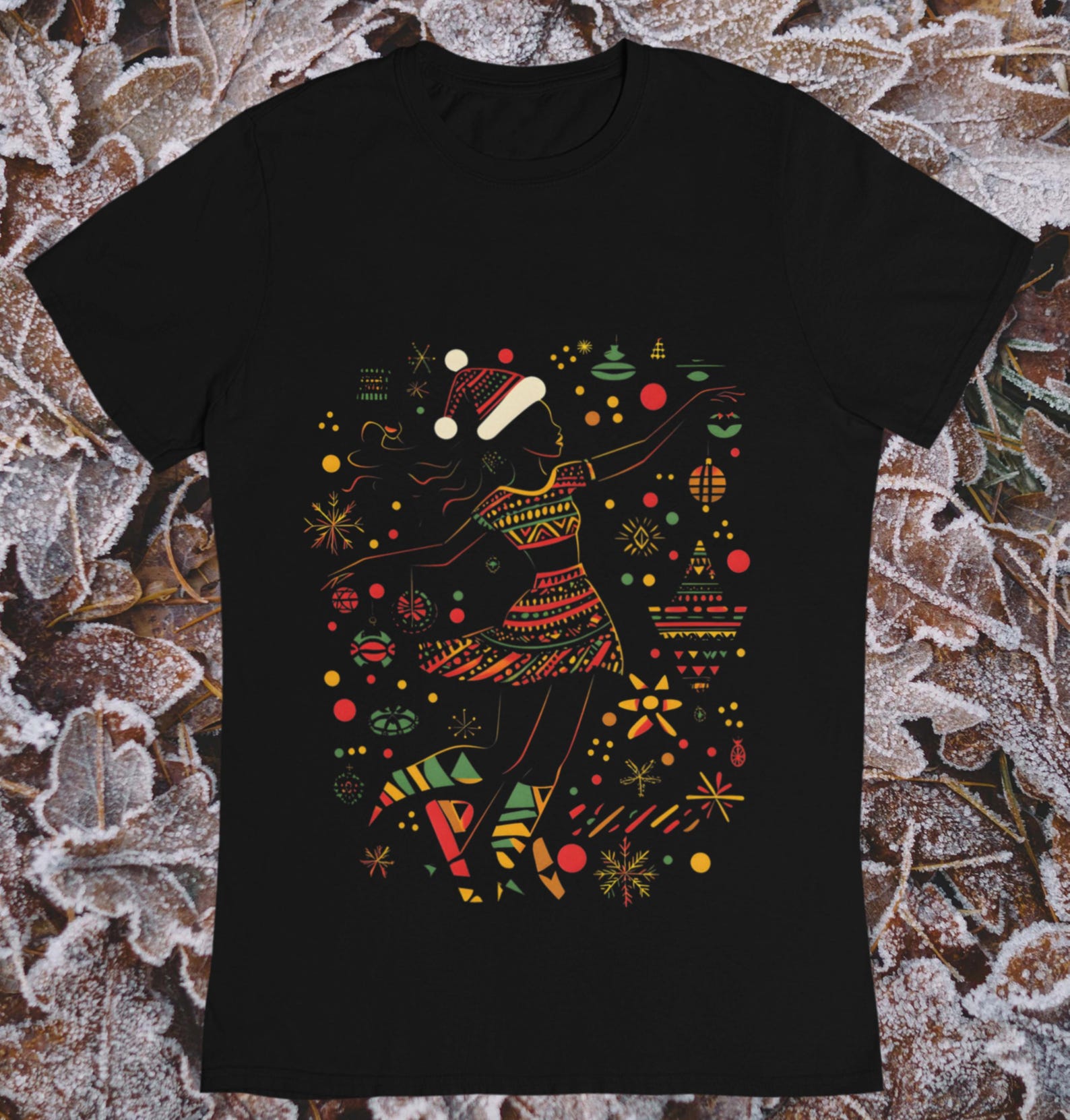Afrocentric Christmas T-Shirt: Festive African Holiday Tee 4XL
