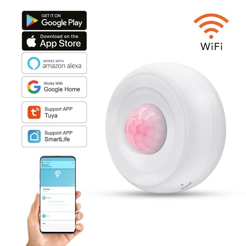 

Tuya Wi-Fi art PIR Датчик обнаружения движения Датчик охранной сигнализации art Life App Control Поддержка Alexa Google