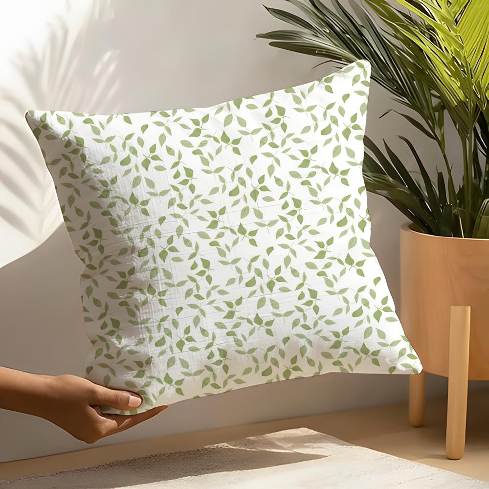 Art Leaf Modern Style Pillow Case Linen Cushion Covers For Decorative Sofa Home Pillows Case Car Chair Pillows Cases