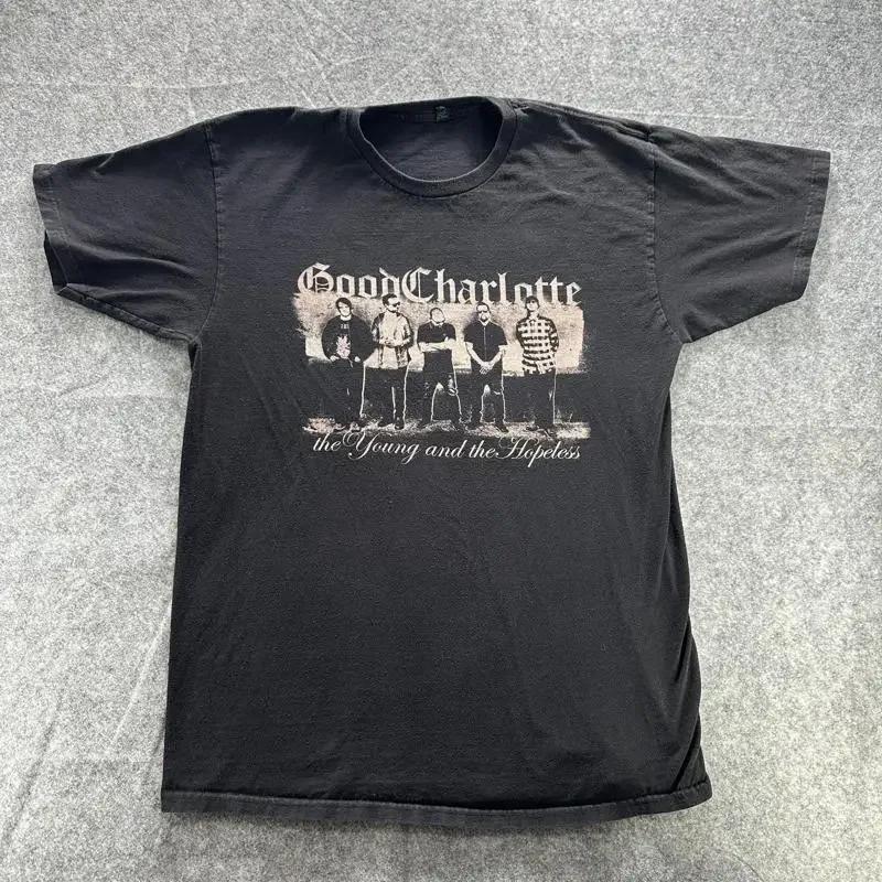 Good Charlotte Shirt Unisexs Large Black The Young And The Hopeless Band Tee Punk