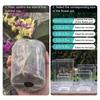 Flowerpot Acrylic Transparent Orchid Planter Breathable Hydrophobic Bottom Drainage Plant Pot Tuber Growth Planter