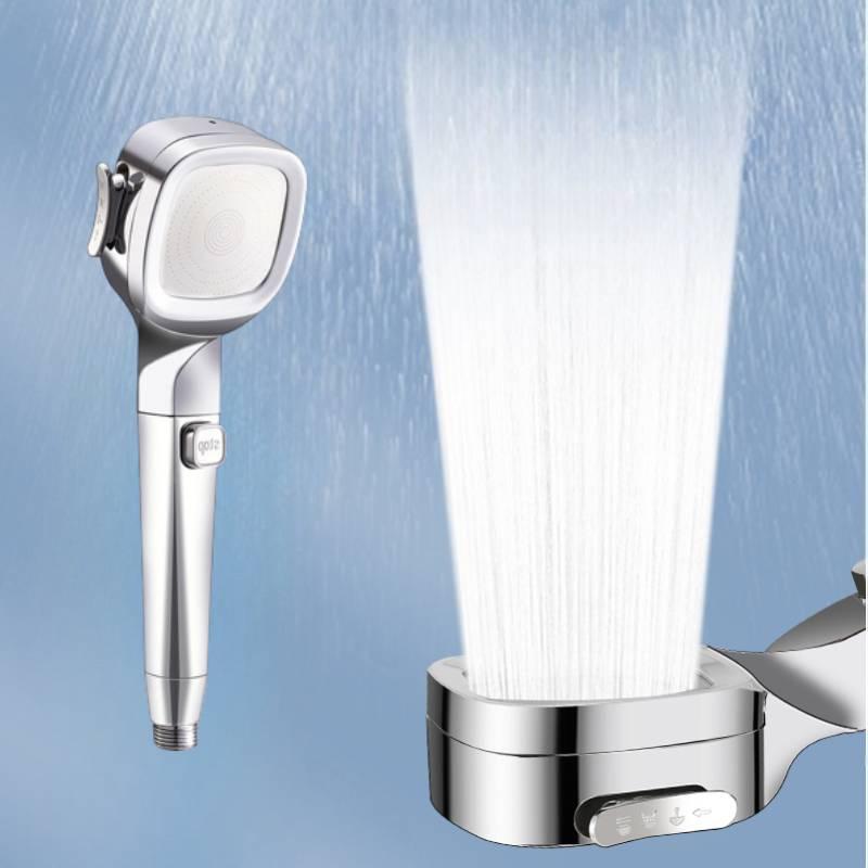 Supercharged Shower Head Set, Stainless Steel Material, Rainfall Function, Four Gear Adjustment