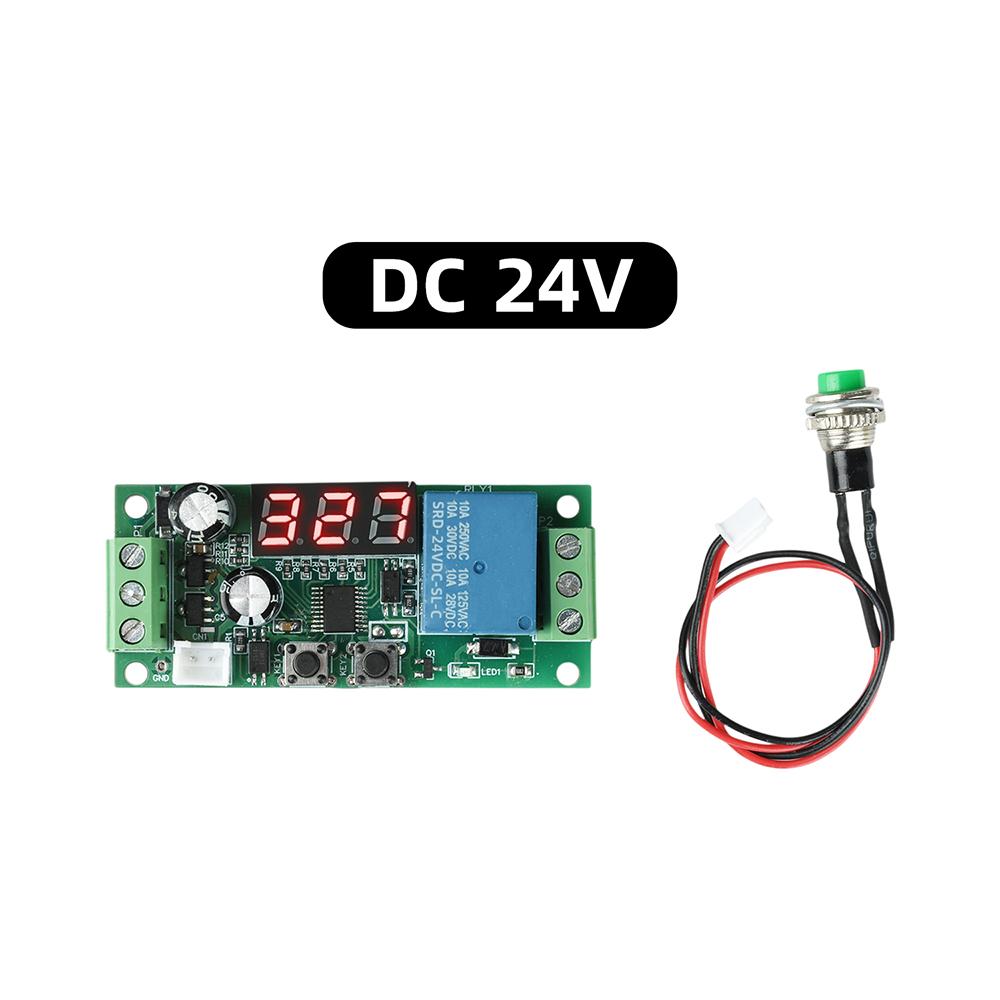 Delay Relay Module DC 5V/12V/24V Trigger Timer Switch For Door Access Control Car Modification With LED Indicator