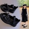 Frühling Herbst Kinder Lederschuhe mit Schleife Vielseitige Mädchen Mode Mary Jane Schuhe Causal Patchwork Kinder Prinzessinnenschuhe