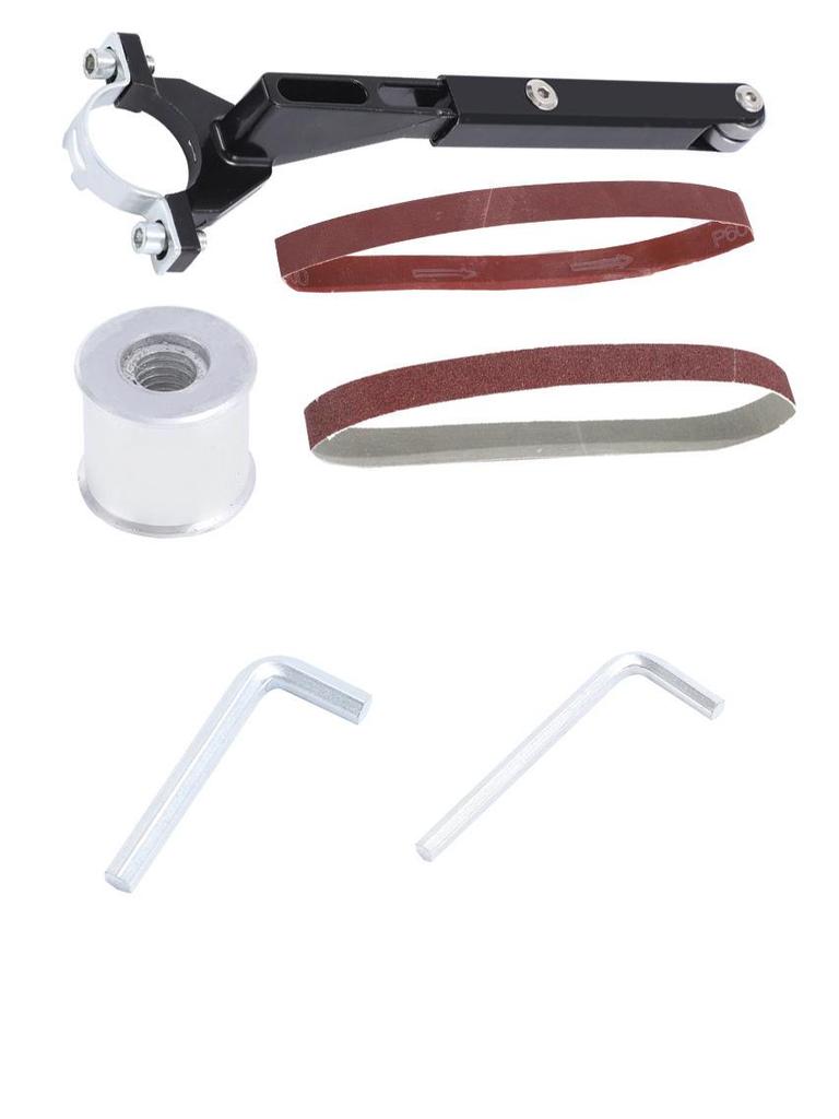 Modifizierter Winkelschleifer, Bandschleifer, elektrische Kettensäge, Minisäge, Zubehör.