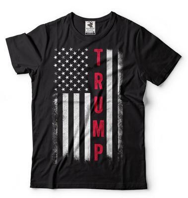 Trump 2024 T-Shirt US-Präsident 45 Wiederwahl Flagge 4. Juli T-Shirt USA Tee
