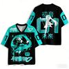Summer Hot Sale Fashion New Animation Hatsune Miku T-shirt 3D Print Fitness Hip Hop Street Round Neck T-shirt Large