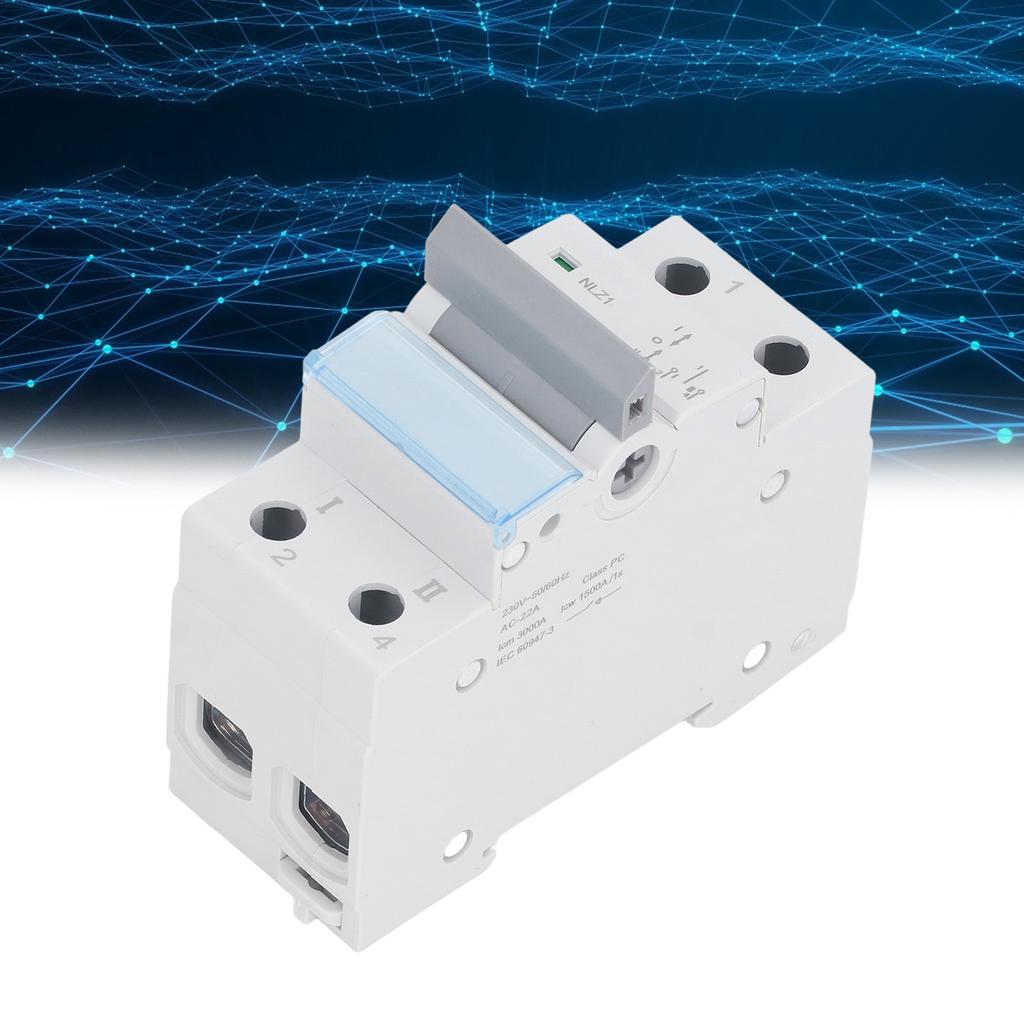  Power Manual Transfer Switch DIN Rail Mounting Single Side Interlock 1P Home Transfer Switch 23