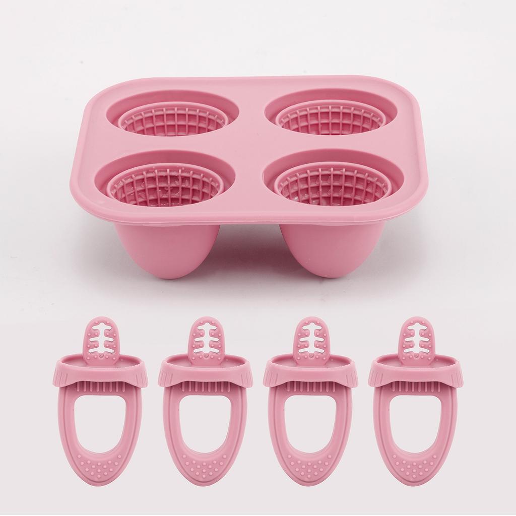 Children's Cheese and Cheese Stick Mold Ice Cream Homemade Special Molds Large Food-grade Silicone with Lid Baby Popsicles Mould