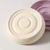 Thickened Anti Slip Multi-color Shaped Ceramic Slow Feeding Cat Bowl with No Pointed Small Dog Food, Round Anti Suffocation