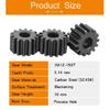 Spur Gear 1M-77T/78T/79T/80T/81T/82T/83T/84T/85T/86T Teeth Pitch 3.14 mm Total Height 10 mm Gear Wheel Carbon Steel Blackening