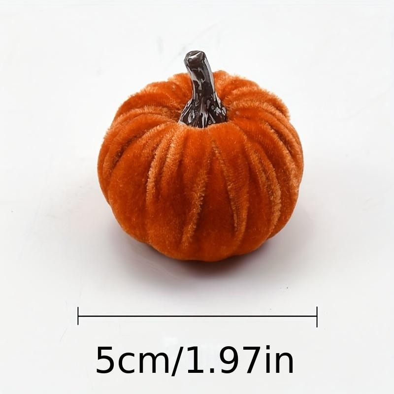 10Pcs Velvet Artificial Pumpkin Set, Living Room Scene Decoration, Halloween, Thanksgiving And Harvest Season Decoration, Pumpkin Harvest Festival