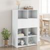 VidaXL Highboard White 80x42.5x124 Cm Engineered Wood, Sideboard, Storage Cabinet, Side Panel, Cabinet, Cupboard 3281385