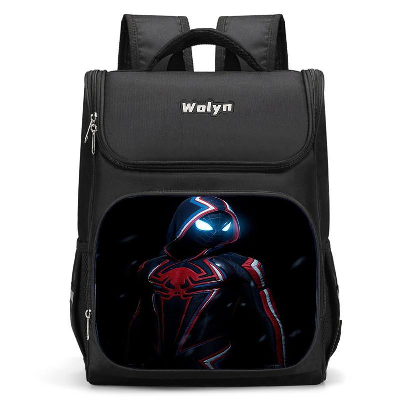 Lightweight Spiderman Girls Backpack With Large Storage For Use Educational
