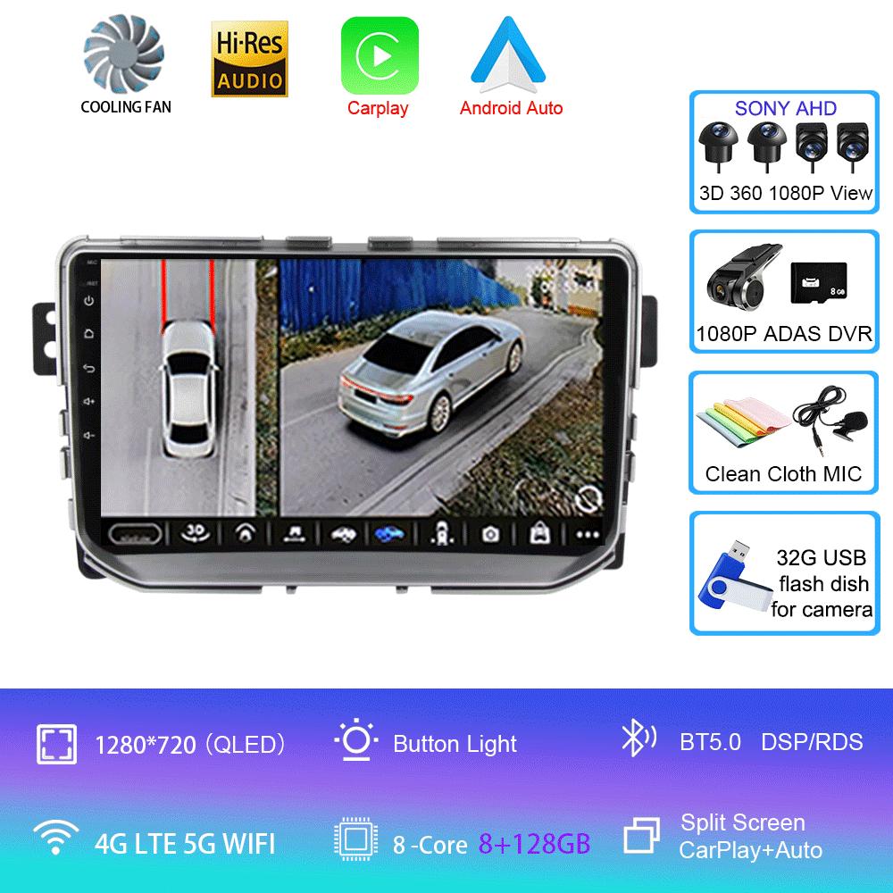 For Great Wall Haval Hover H2 2015-2020 Android 14 Car Radio Multimedia Video Player Navigation Stereo GPS Android Auto Carplay