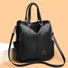 Multifunctional Backpack Women's Bag PU Shoulder Bag Solid Color Handbag