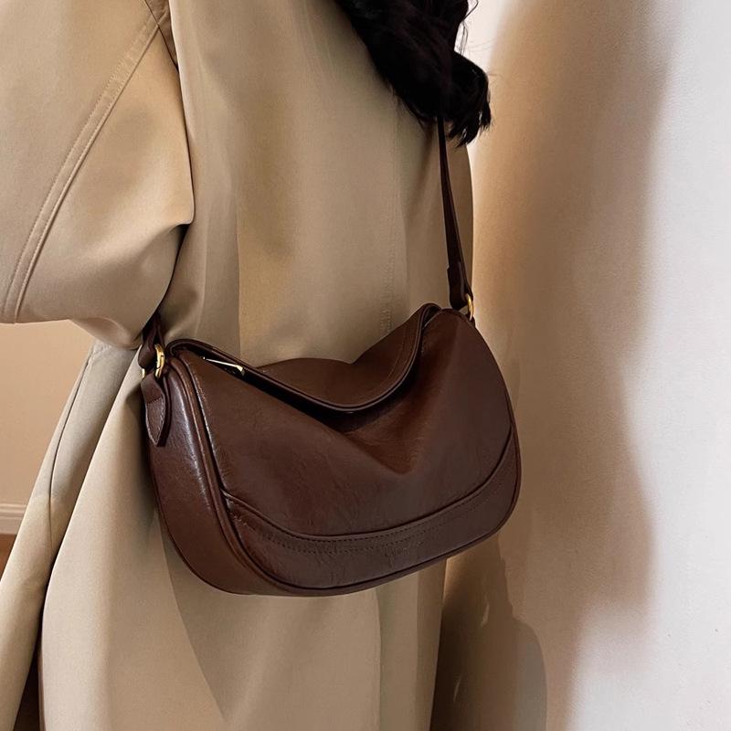 Europäisch Amerikanische Retro Damen Umhängetasche mit Großer Kapazität - 2025 Nischendesign Knödeltasche