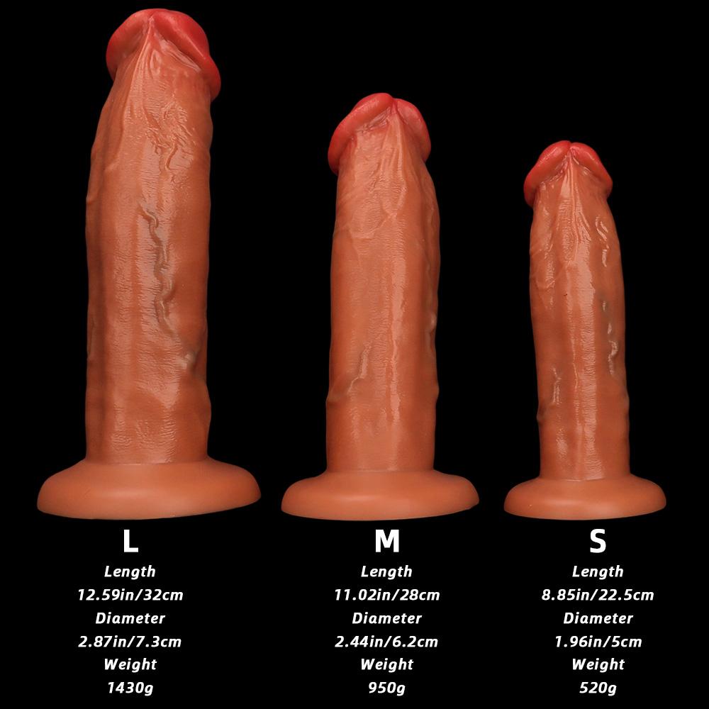 3 Size Liquid Silicone Dildo Simulated Penis Butt Plug Fisting Sex Toy Strap On Cock Big Dick Realistic Cock