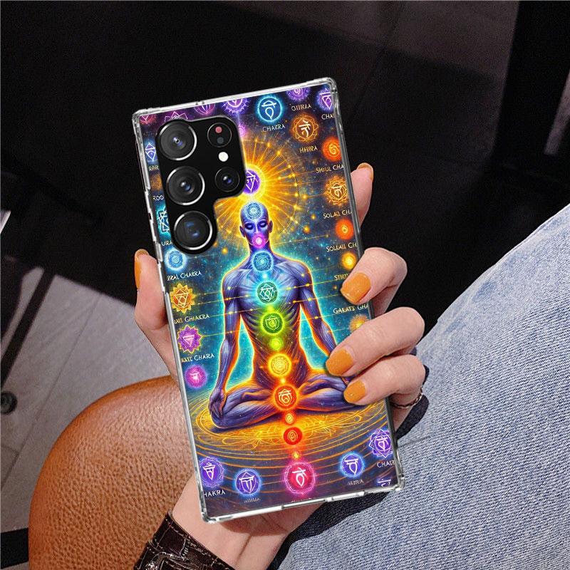 Yoga Chakra Spiritual Energy Universe Phnoe Case for Samsung Galaxy S26 S25 Edge S23 S24 Ultra S22 Plus S21 S20 FE Unique Cover