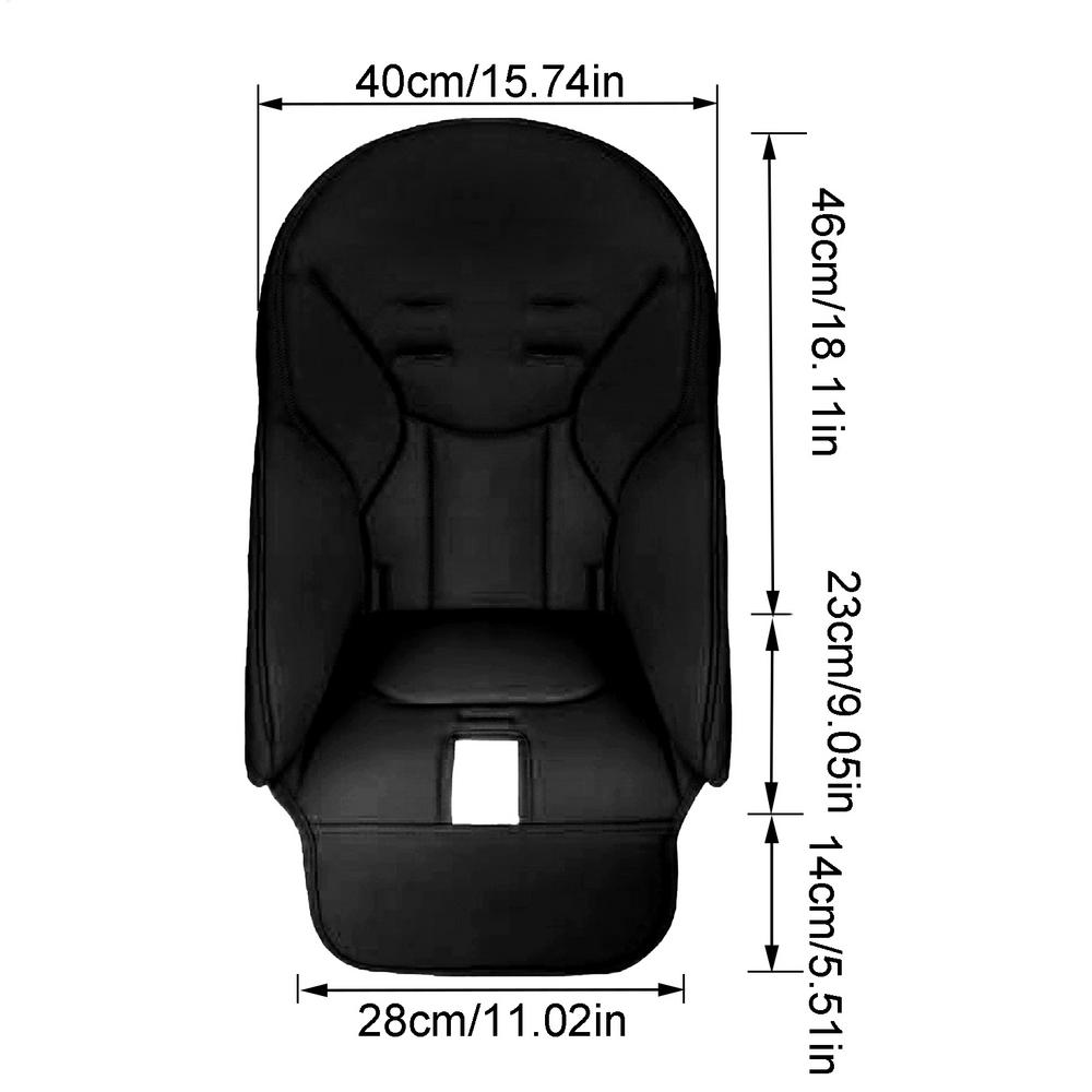 Baby Stroller Leather Cushion PU Composite Sponge Pad Baby Dining Chair Seat Cover Soft Breathable Replacement Chair Case Mat