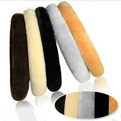 38cm Diameter Universal Steering Wheel Cover Soft Warm Plush Steering Wheel Cover for Winter Auto Parts