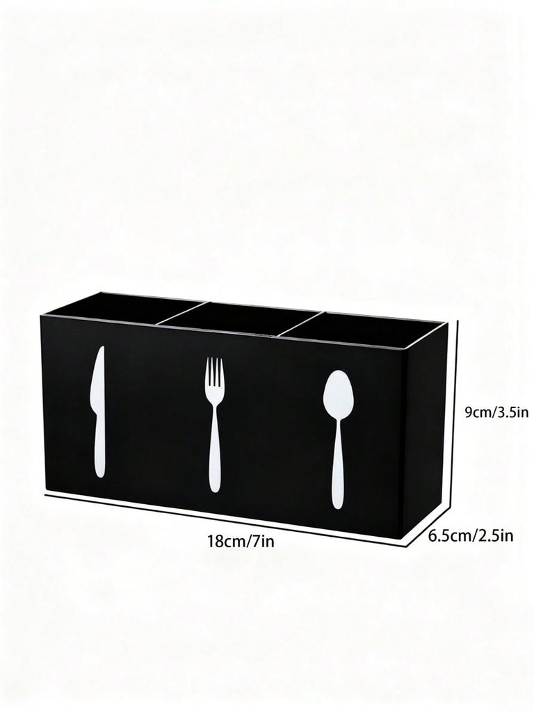 Multi-Function Kitchen Utensil Organizer - Space-Saving Plastic Cutlery Holder, Can Store Spoons, Knives And Forks, Durable