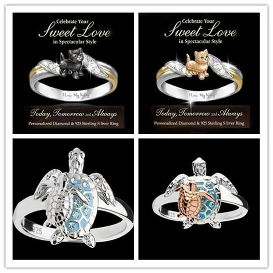 Multi-Color Small Animal & Insect Diamond Love Jewelry