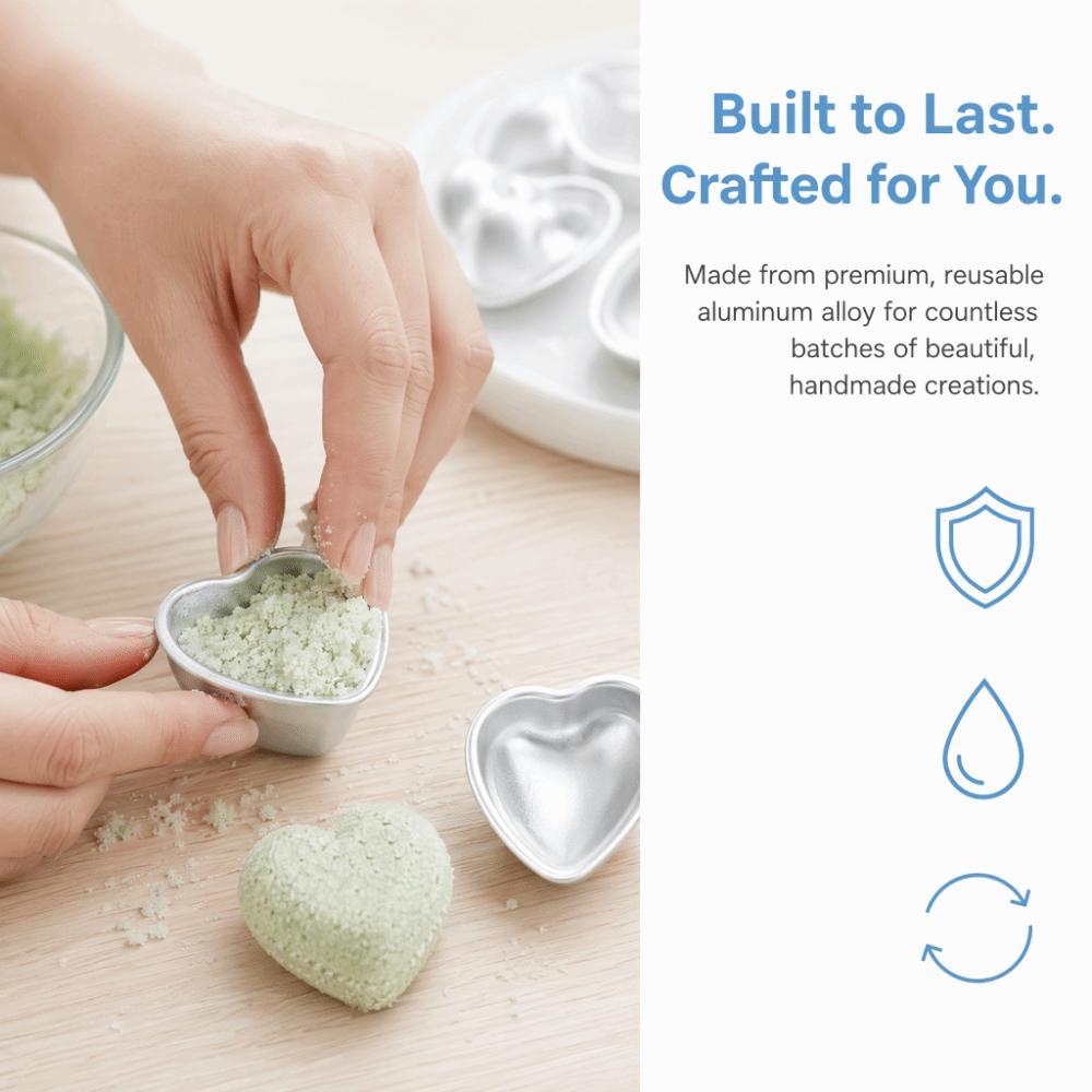 Reusable Cake Mould Tool Aluminum Alloy DIY Crafting Press Mould Handmade Soap Mold  Baking Making