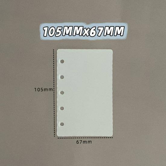 PVC Glitter Transparent A7/M5 Loose-Leaf Notebook & Storage Set