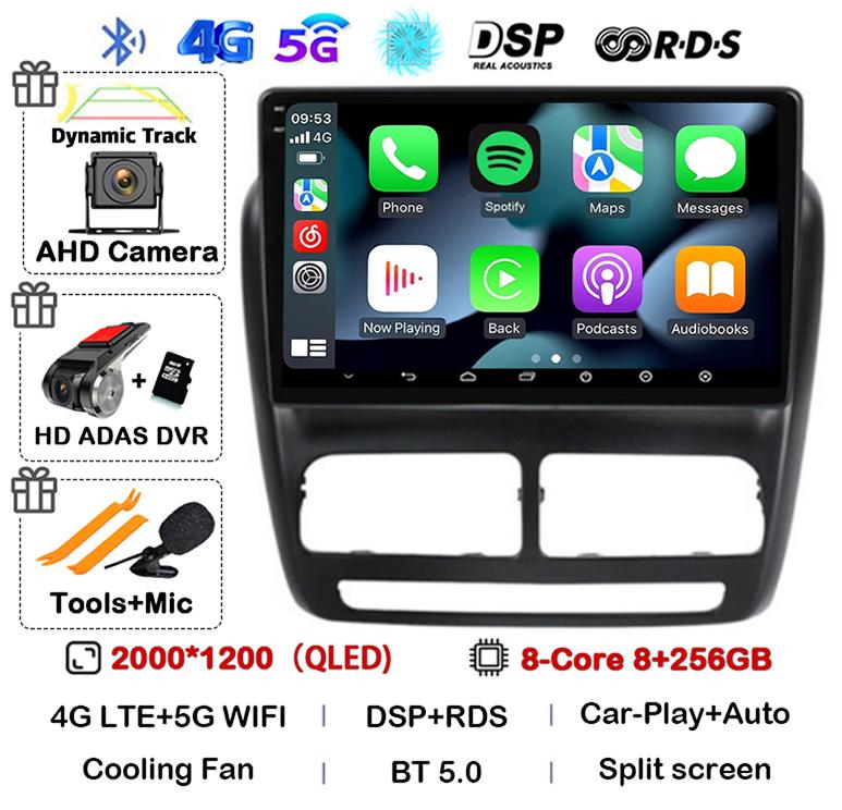 Android 14 Carplay Auto Car Radio For FIAT DOBLO For OPEL COMBO TOUR 2010 2011 2012 2013 2014 2015 GPS Multimedia Stereo Player