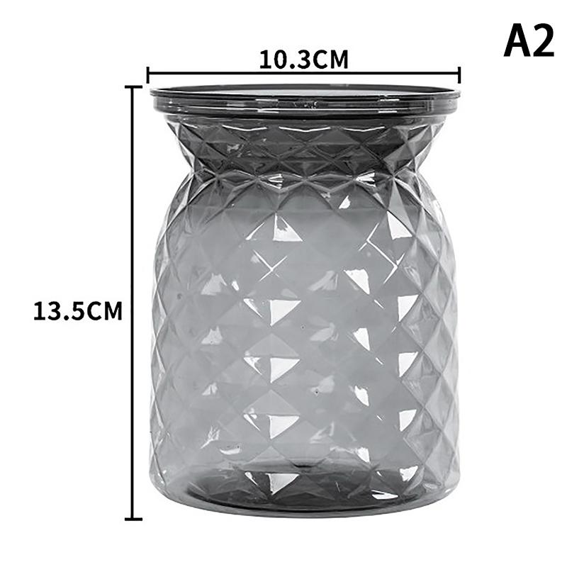 Mini isekastvad lillepotid, läbipaistvad plastikust taimepotid, isekastvad istutuspoti vaas kodu kaunistamiseks