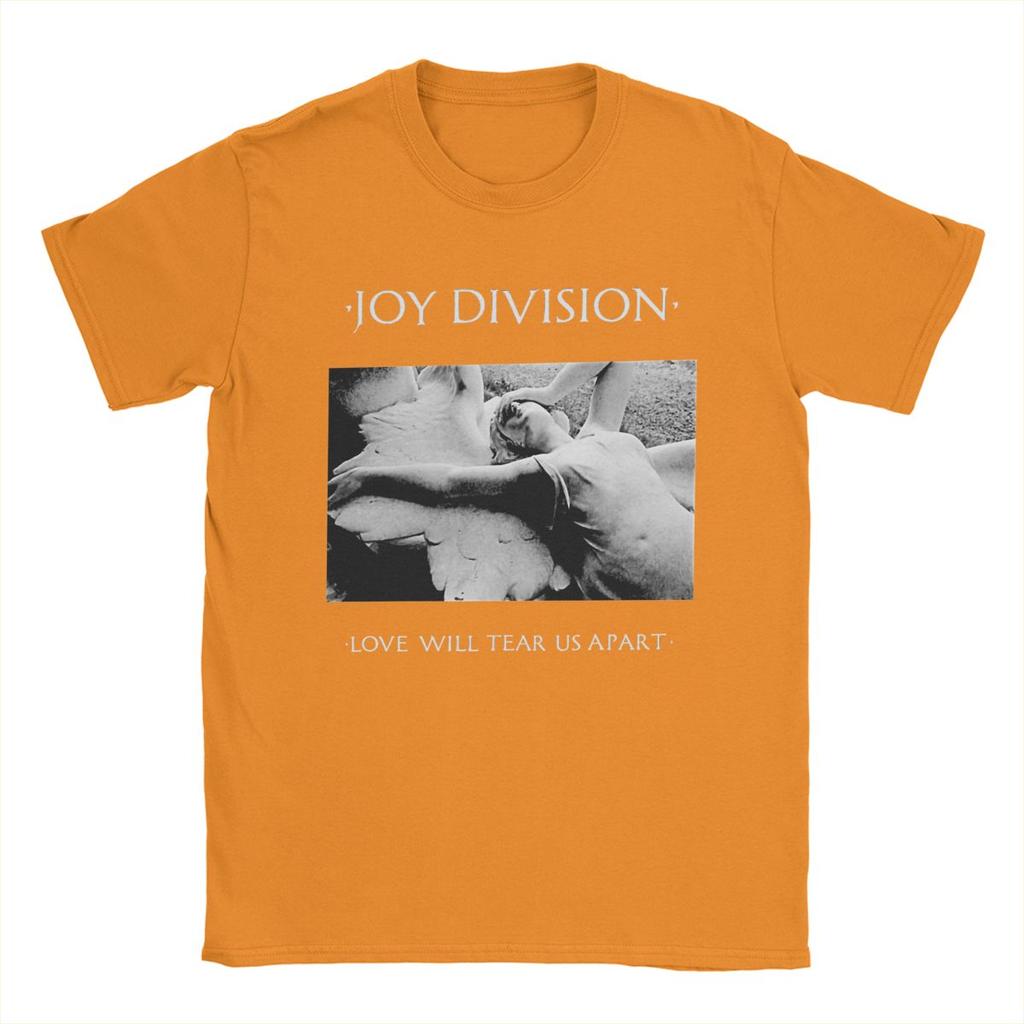 Joy Division Us Apart Koszulki Męskie Bawełna Czysta Koszulki Vintage Okrągły Dekolt Krótki Rękaw Odzież Plus Size