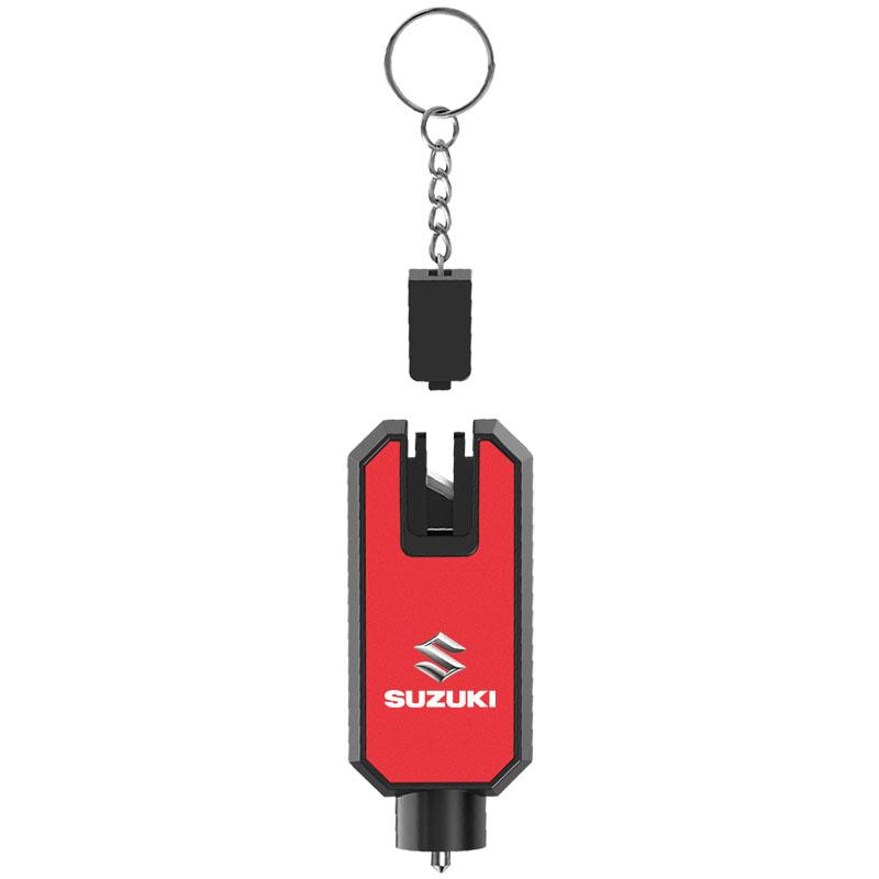 GR Gazoo Racing Car Window Breaker Hammer Seatbelt Cutter with Keychain for Suzuki Jimny Samurai S-Cross SX4 GW250 Swift XL-7 ALTO IGNIS Accessories